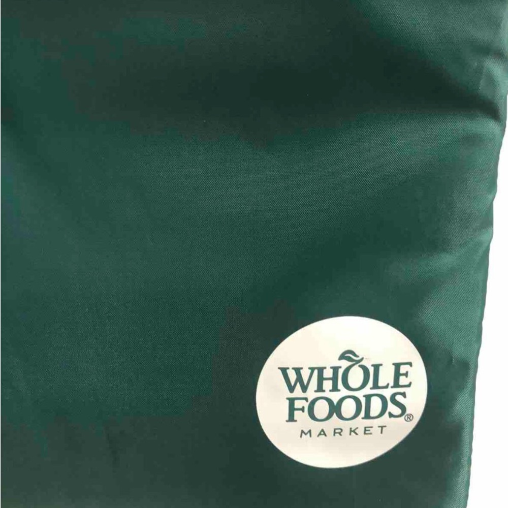 WHOLE FOODS MARKET Green Reusable Insulated Hot or Cold Shopping Slim Tote - Picture 2 of 9